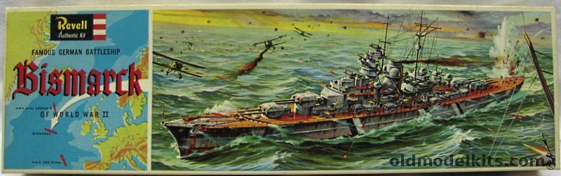 Revell 1/570 Bismarck - German WWII Battleship, H350-198 plastic model kit